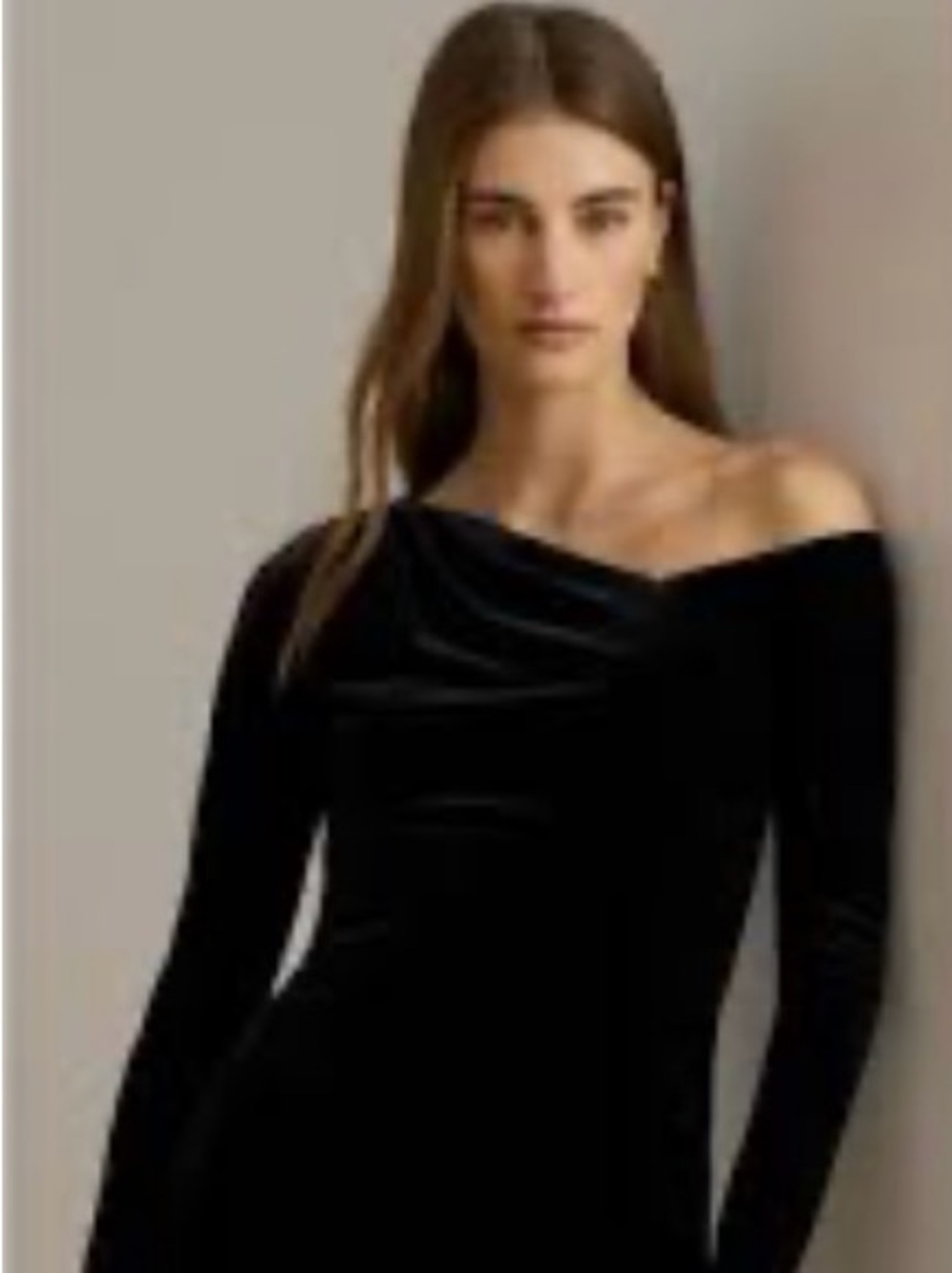 Ralph Lauren Black Label Black Velvet Top